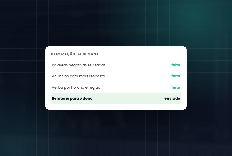 Otimização semanal: Melhora toda semana